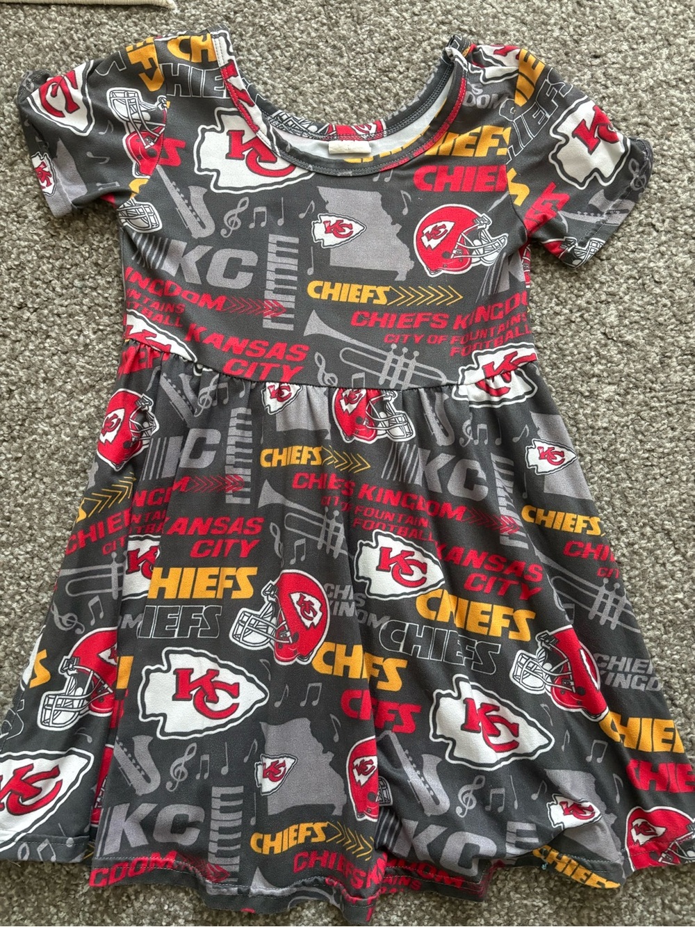 Kansas City Chiefs Boutique Game Day Dress — Size 4T